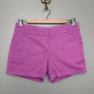 J. Crew Purple Chino Shorts Size 2